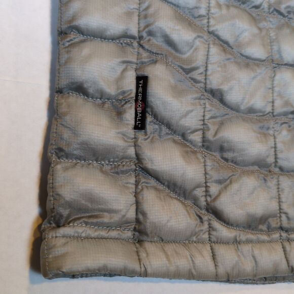 The North Face Mens S Thermoball Insulated Puffer Vest Gray Silver Hike Gorpcore - Picture 8 of 14